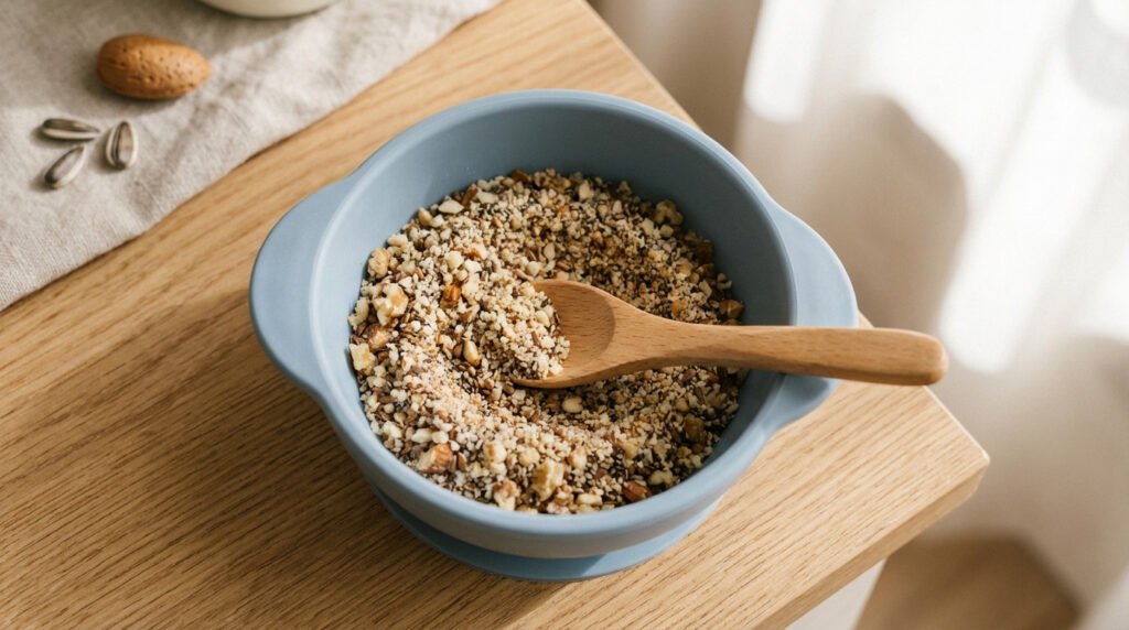 Noix graines alimentation enfant - Guide complet 2025