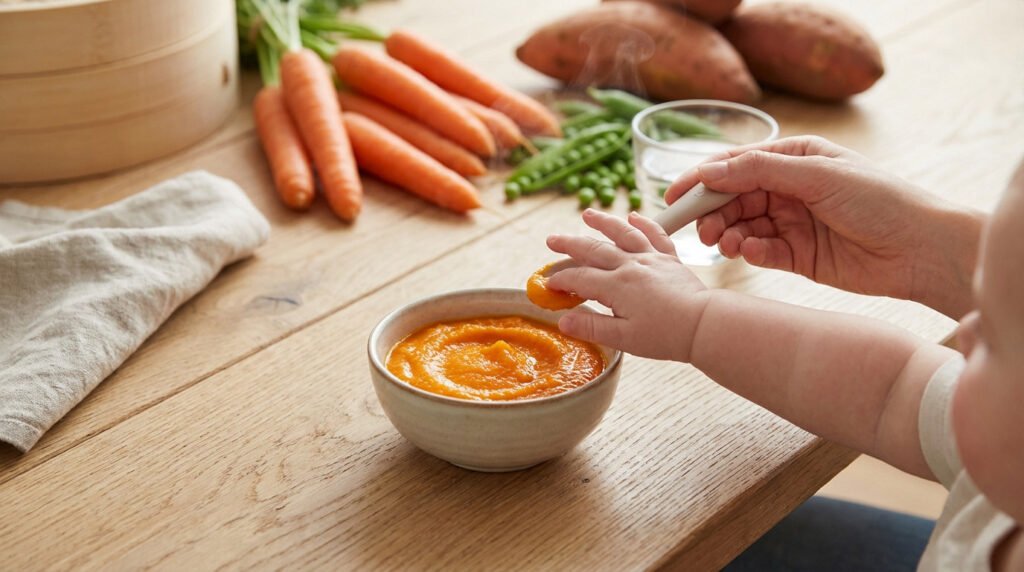 babys first puree nurturing healthy eating 3 Purée pour bébé - Guide diversification facile 2026