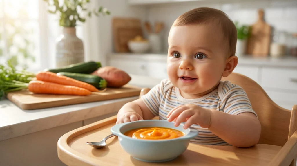 Quel légume bébé 4 mois | Top liste idéale & quantités