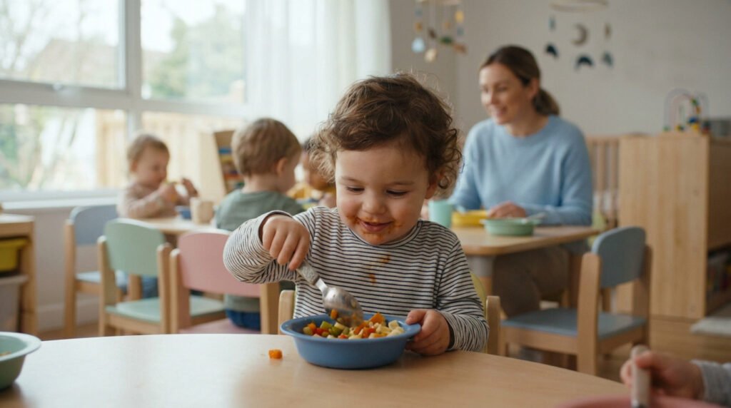 Repas éducatif crèche - Le guide de l'autonomie 2026
