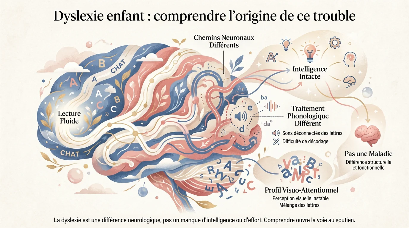 dyslexie enfant comprendre lorigine Enfant concentré sur la lecture illustrant les mécanismes de la dyslexie