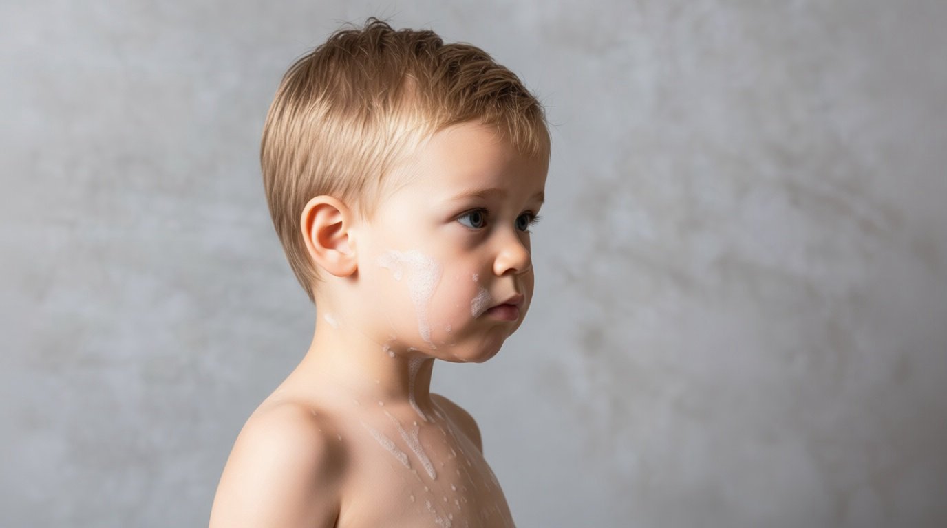 enfant avec de la mousse sur le visage Accompagner l'enfant vers une autonomie surveillée