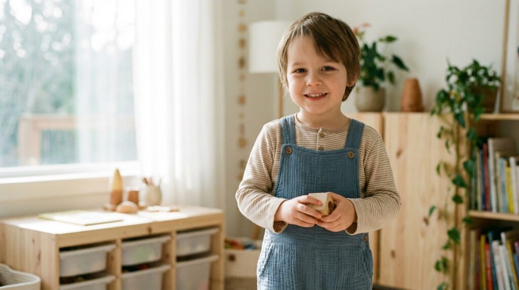 enfant joyeux jouant dans une chambre lumineuse 3 Ensemble enfant | Le guide pour un style sans effort