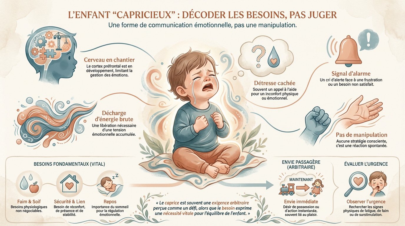 Enfant exprimant une émotion forte