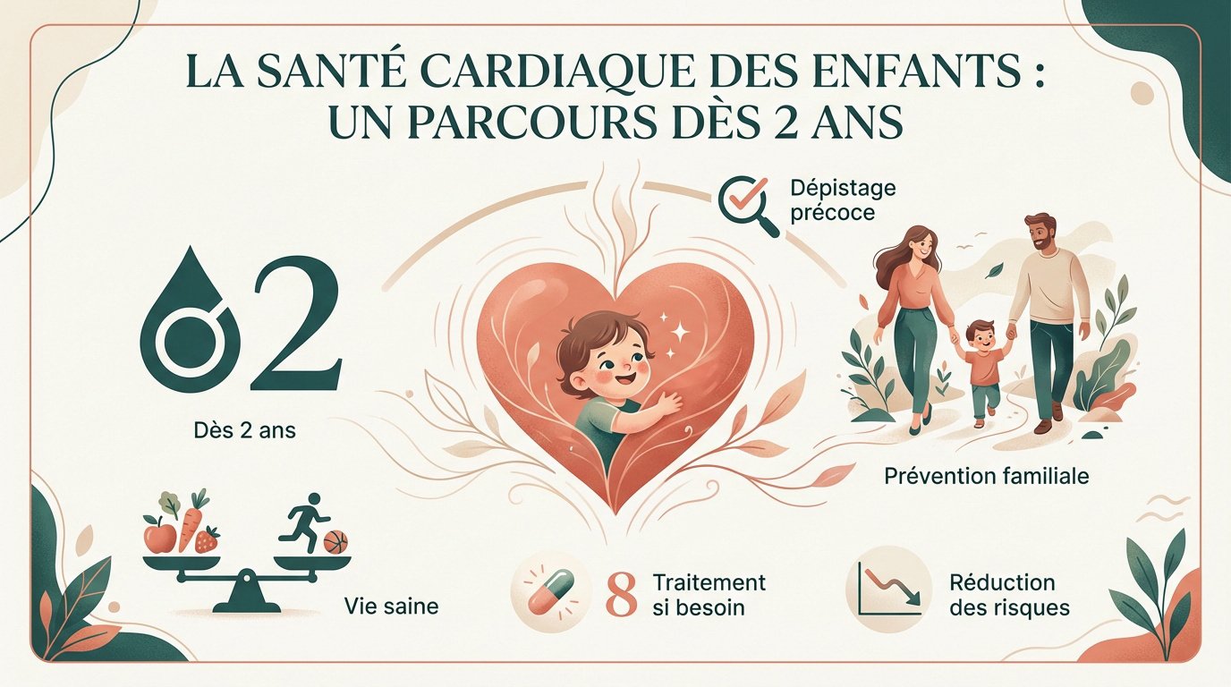 Enfant souriant lors d'un suivi de santé pédiatrique pour la prévention cardiaque