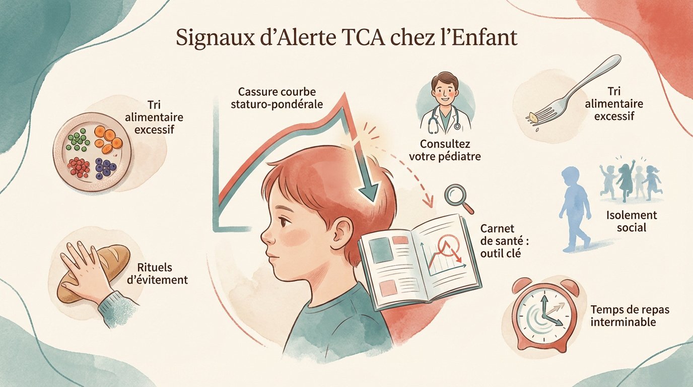 Signes physiques et comportementaux des troubles alimentaires chez l'enfant