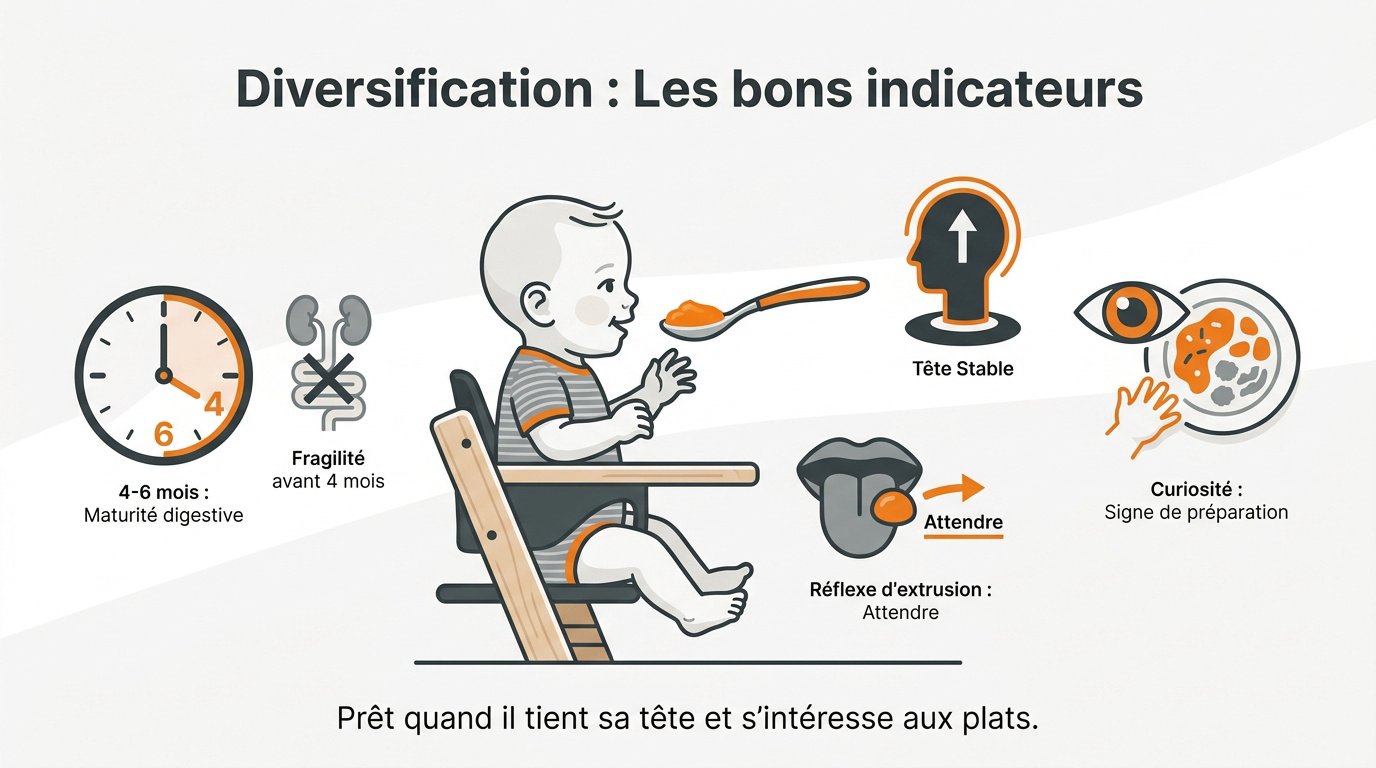 Signes de préparation motrice bébé