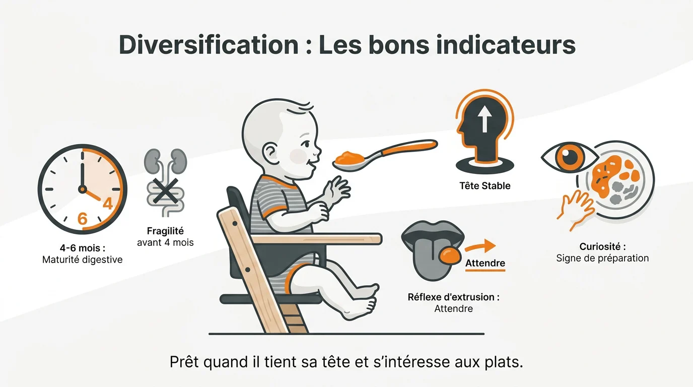 Signes de préparation motrice bébé