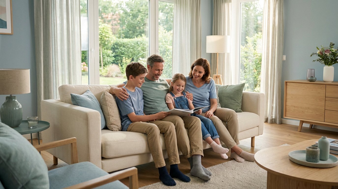 famille heureuse partageant un moment 3 Les Maternelles XXL | Le guide expert de la famille 2026