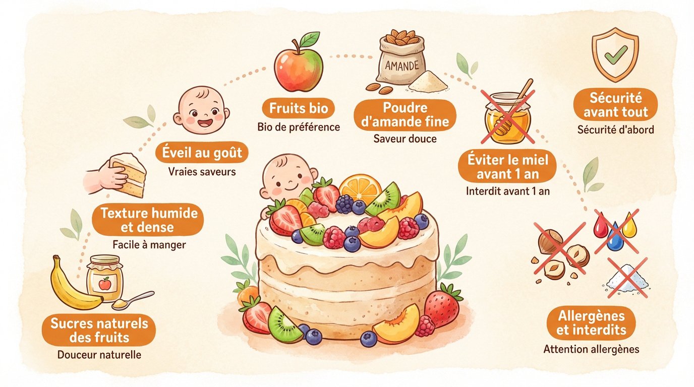 gateau bebe ingredients sains et surs Ingrédients sains et sûrs pour gâteau bébé 1 an