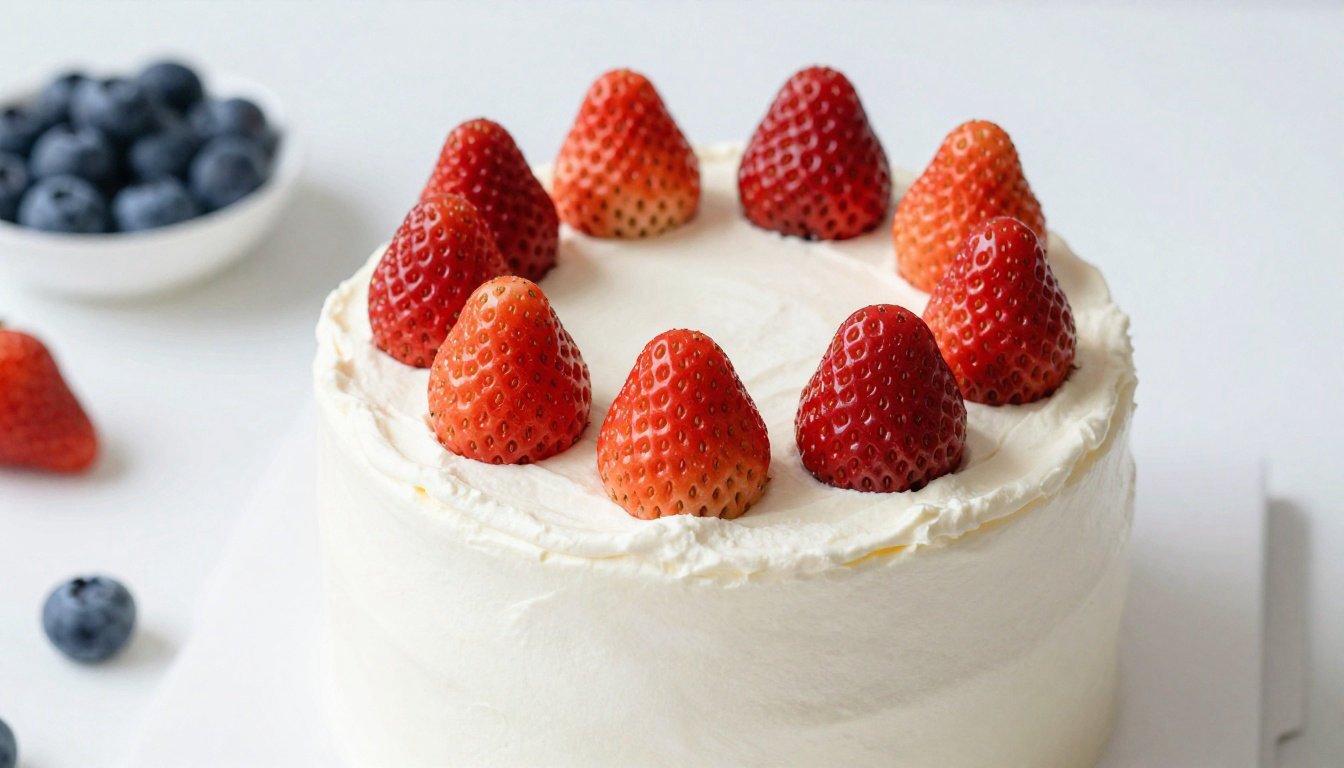 gateau creme decore de fraises Décoration naturelle et adaptations spécifiques