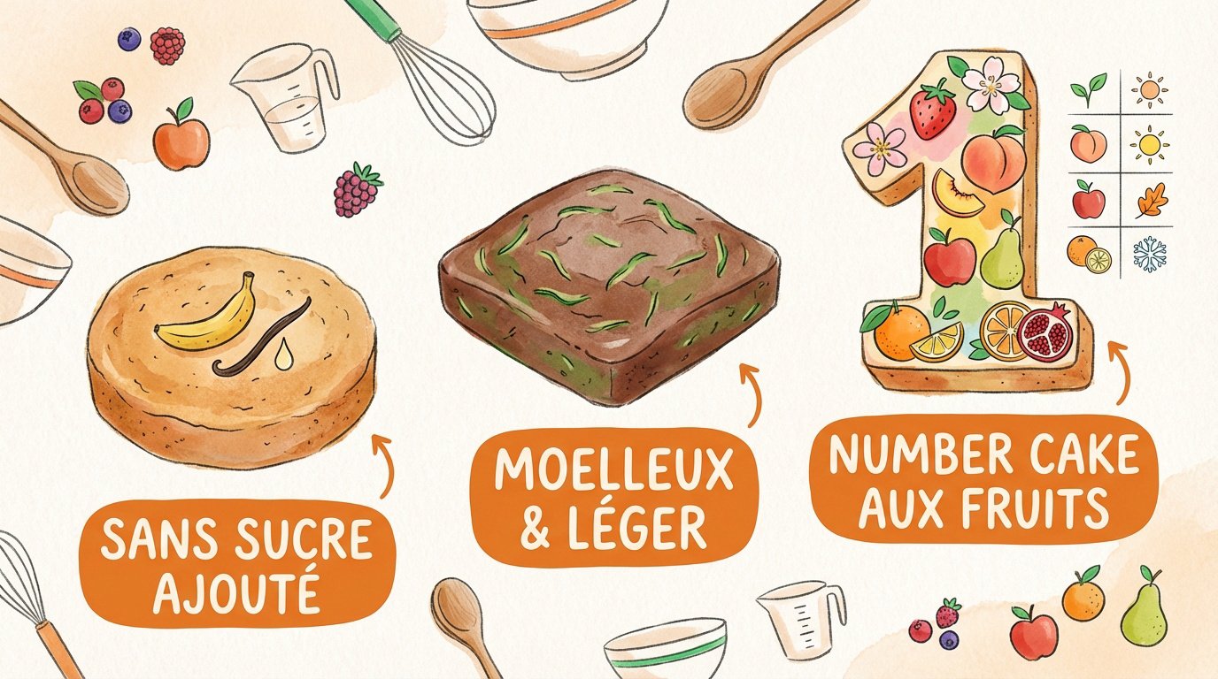 gateaux pour un premier anniversaire recettes illustrees Sélection de gâteaux sains pour le premier anniversaire d'un bébé avec fruits et décorations naturelles