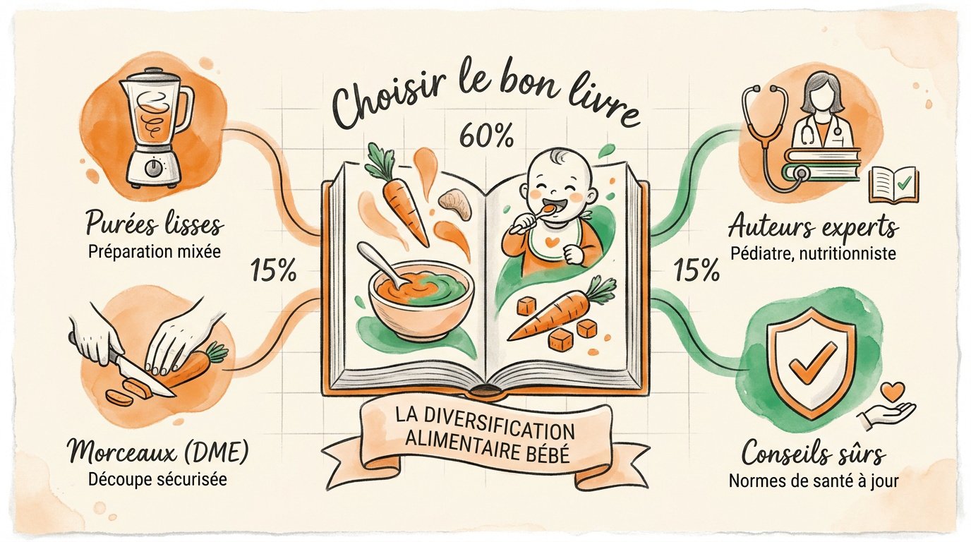 Critères de choix d'un livre de diversification alimentaire bébé