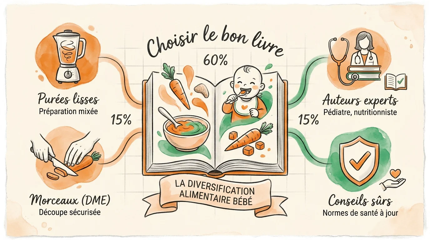 Critères de choix d'un livre de diversification alimentaire bébé