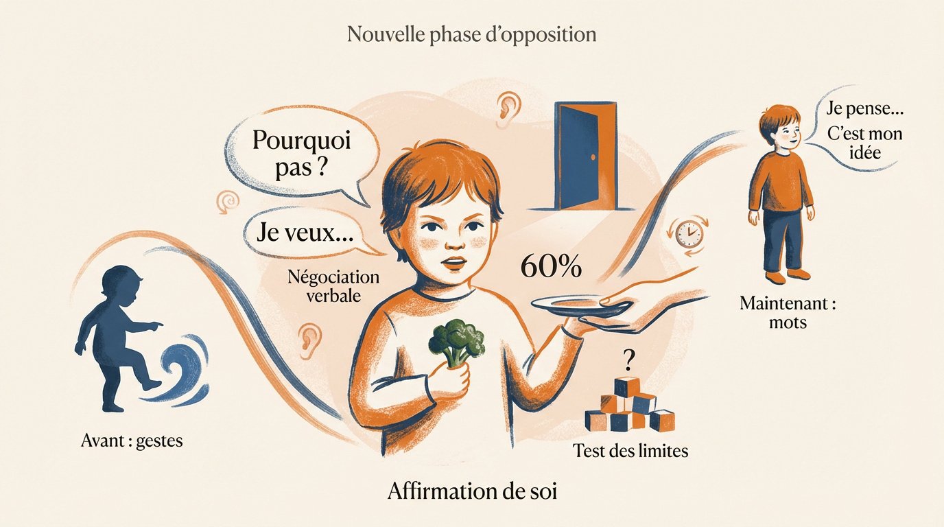Évolution de l'affirmation verbale et de l'autonomie chez l'enfant de 4 ans