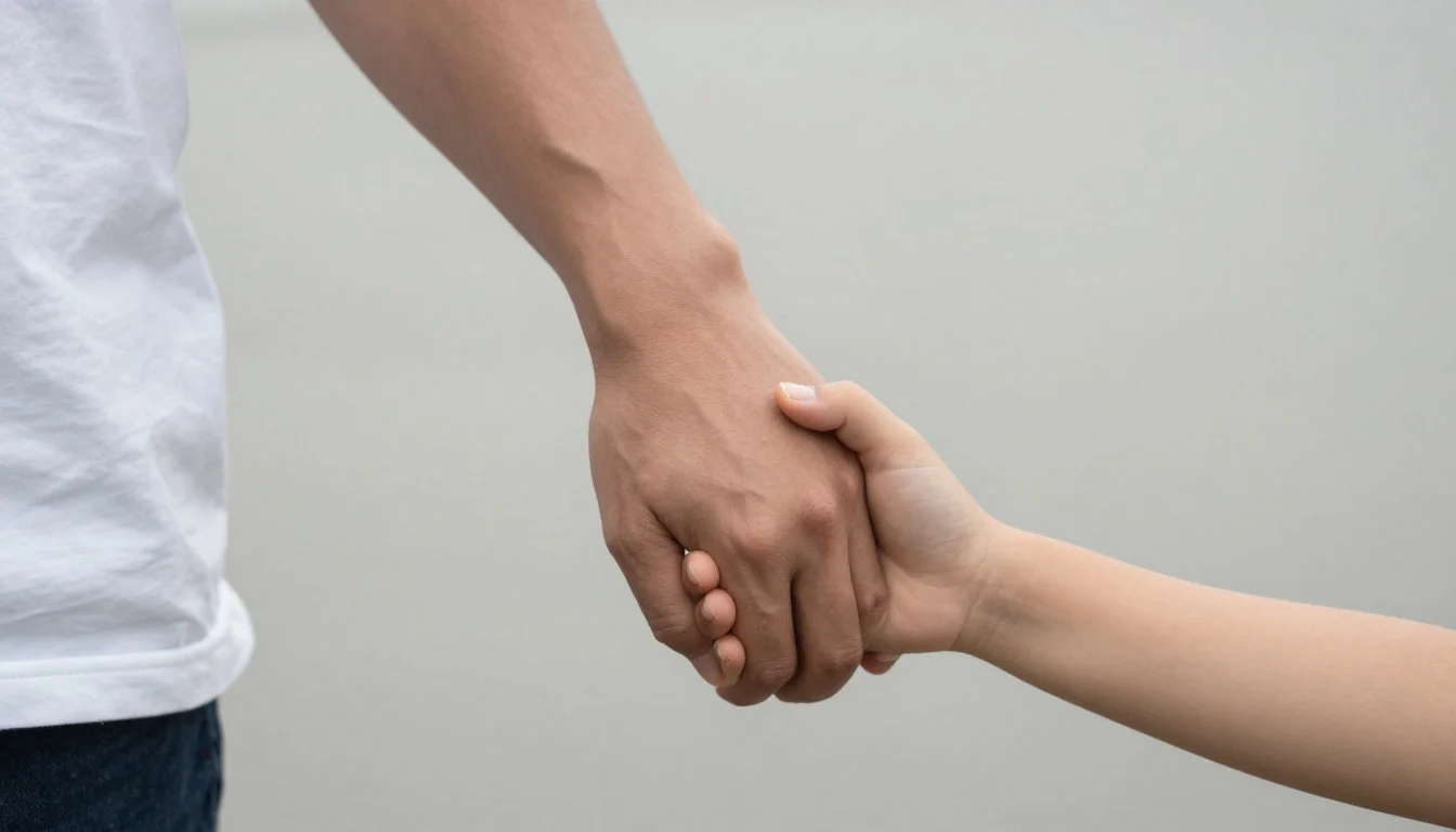 parent tenant la main dun enfant Gérer le quotidien familial et solliciter de l'aide