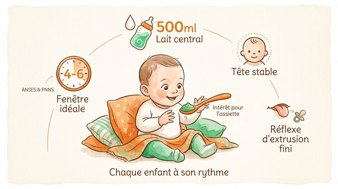 signes de diversification alimentaire du bebe Bébé découvrant ses premières purées de légumes