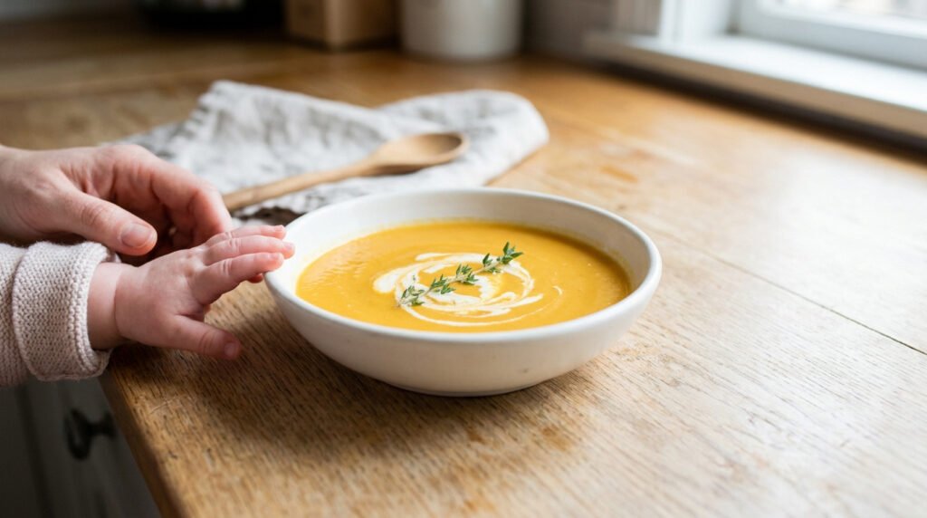 Soupe butternut bébé : recette, bienfaits et guide 2026