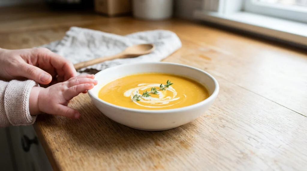 Soupe butternut bébé : recette, bienfaits et guide 2026