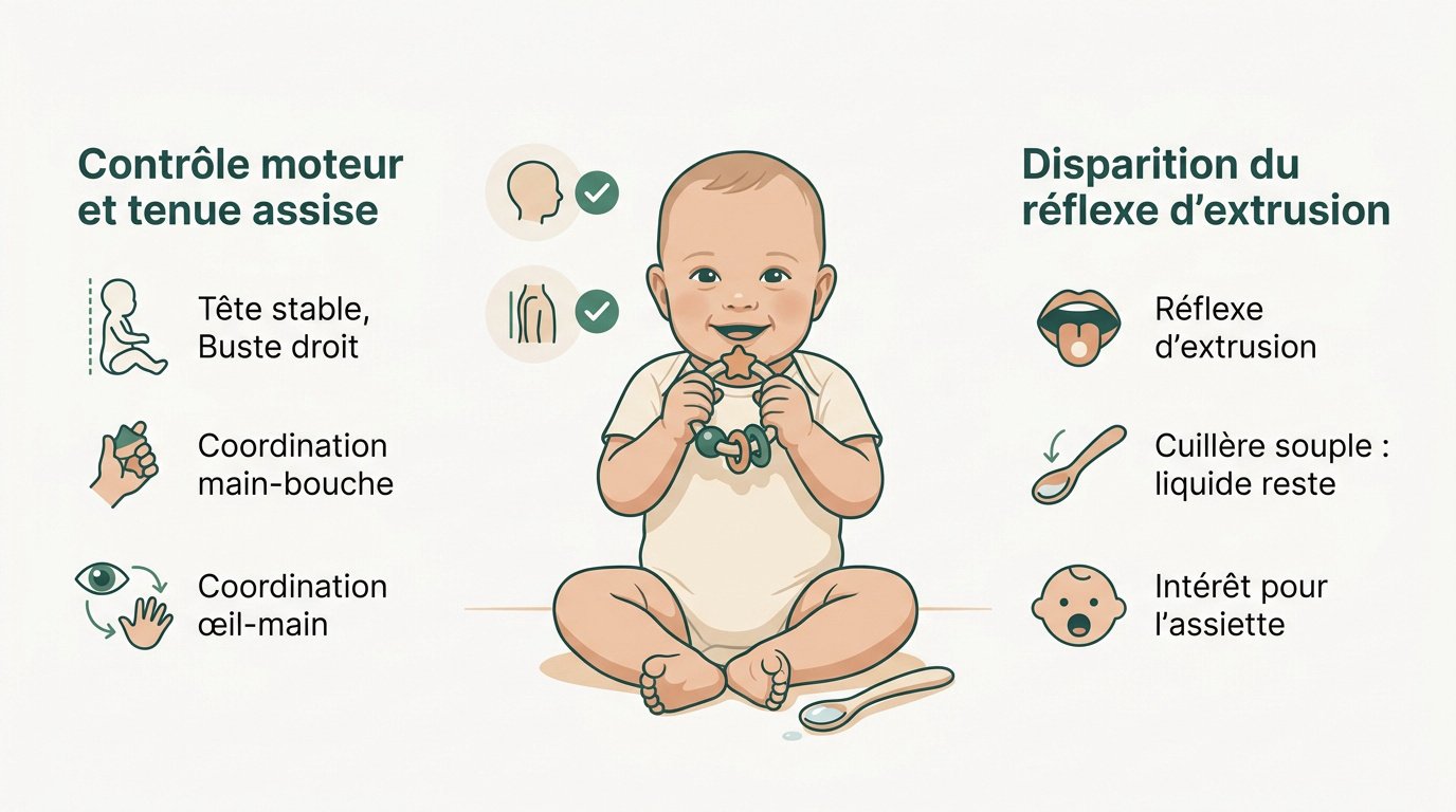 Bébé développant sa motricité fine en portant un objet à sa bouche avant la diversification