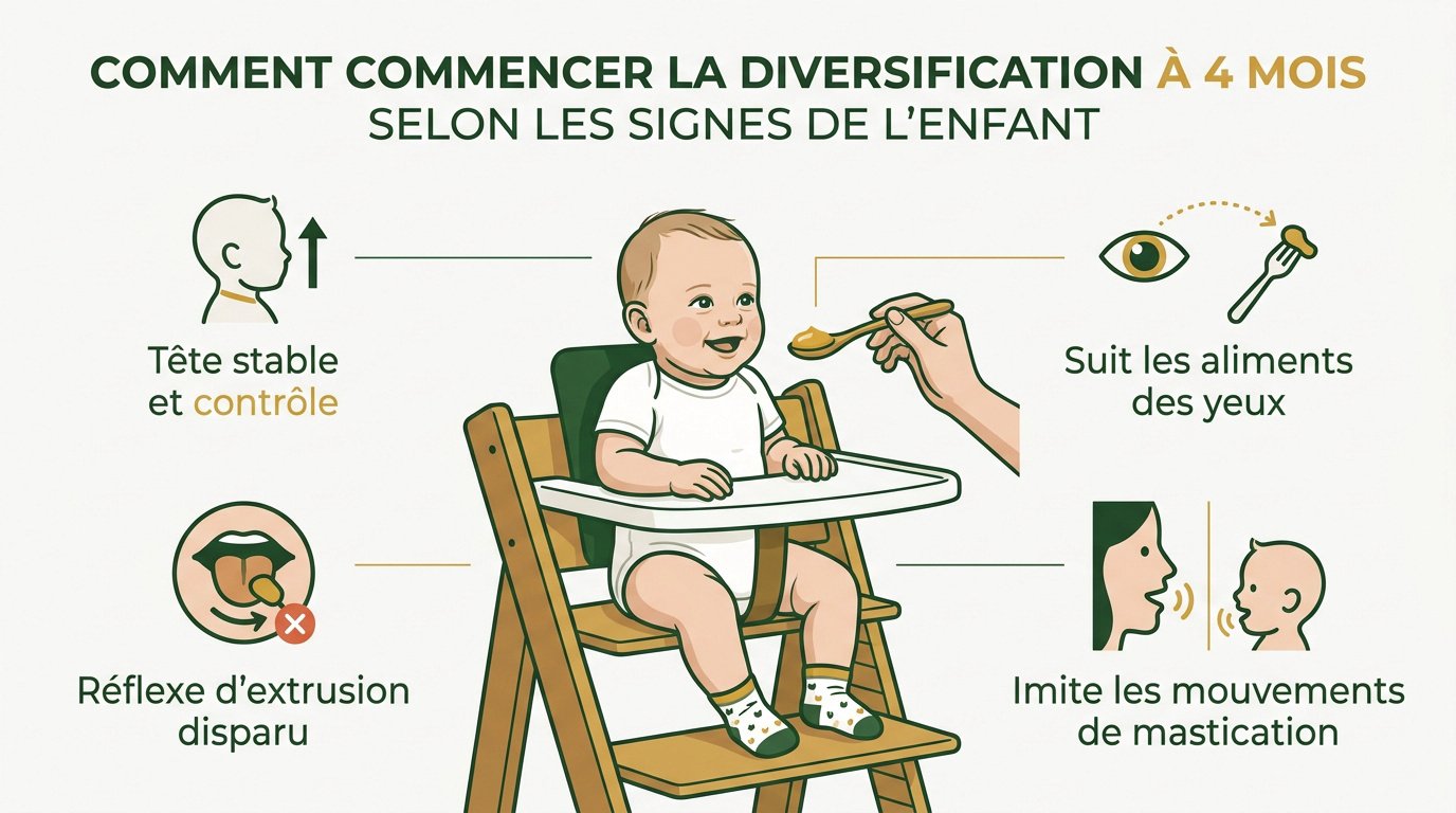 Bébé prêt pour la diversification
