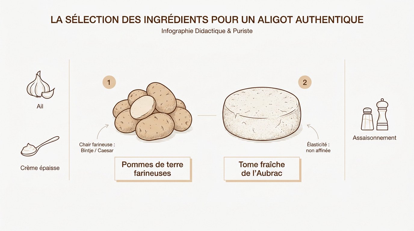 Ingrédients pour l'aligot