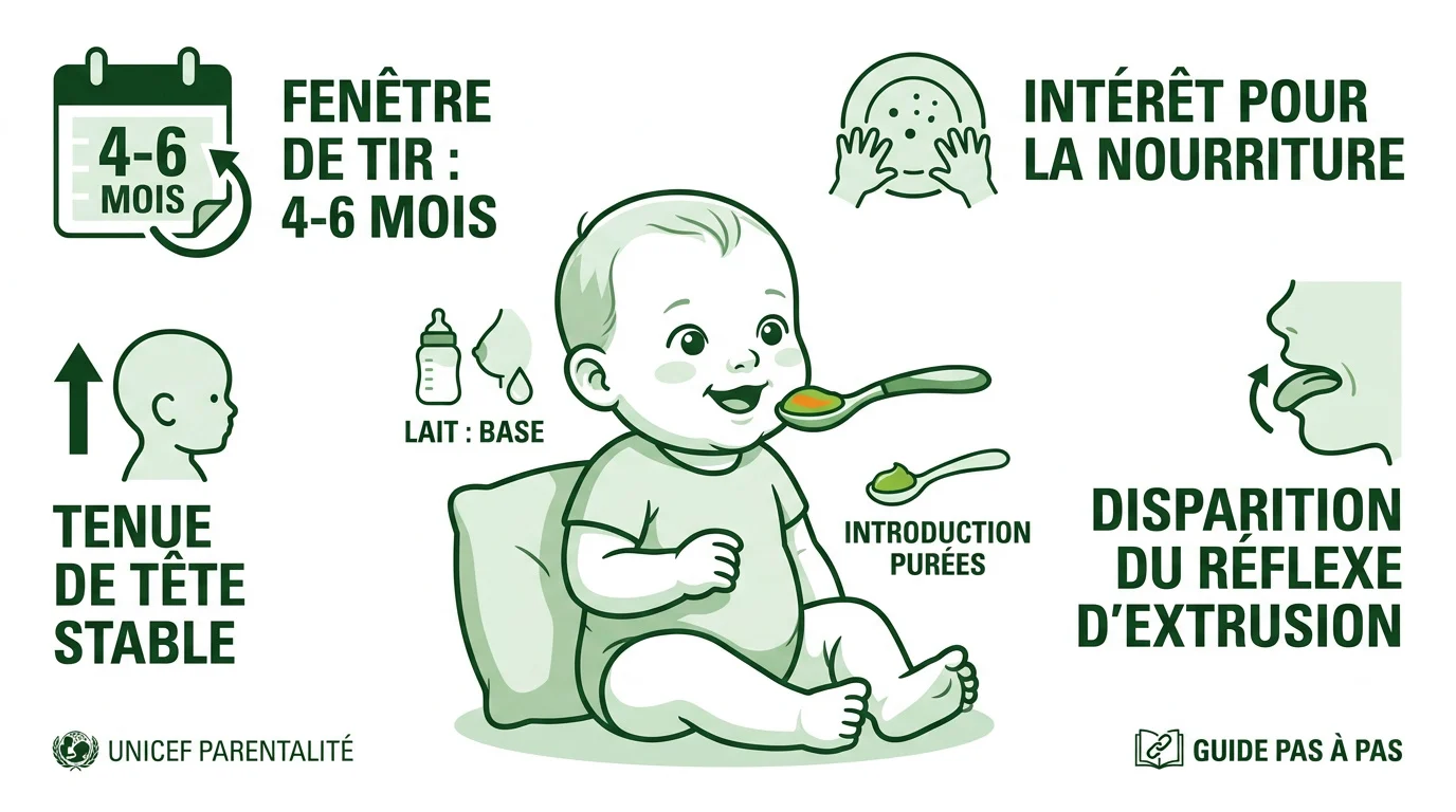 Bébé prêt pour ses premières purées