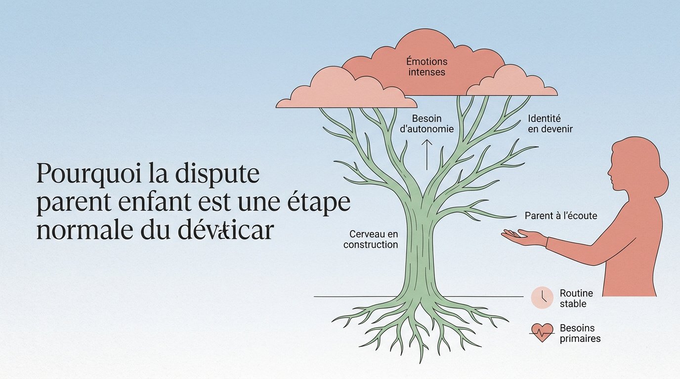 Illustration de l'évolution de la relation et de la croissance entre le parent et l'enfant