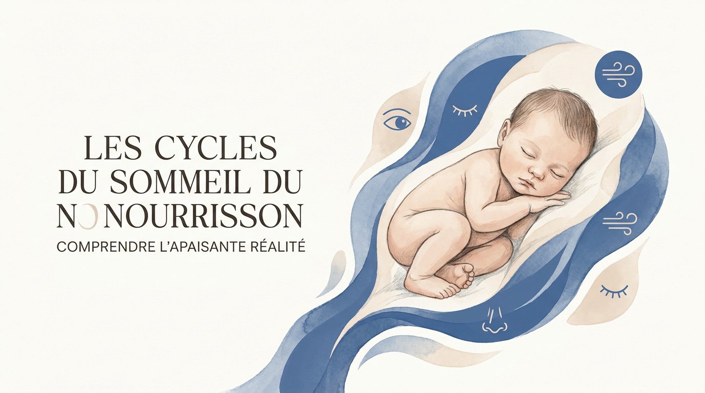 Schéma des cycles de sommeil agité et calme chez le nourrisson