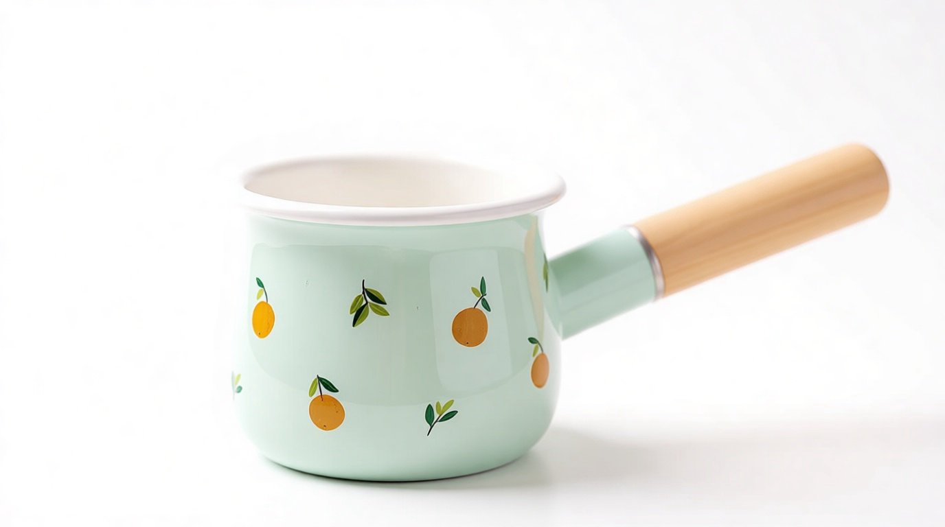 mint orange pattern small saucepan Méthodes de décongélation et de remise en température