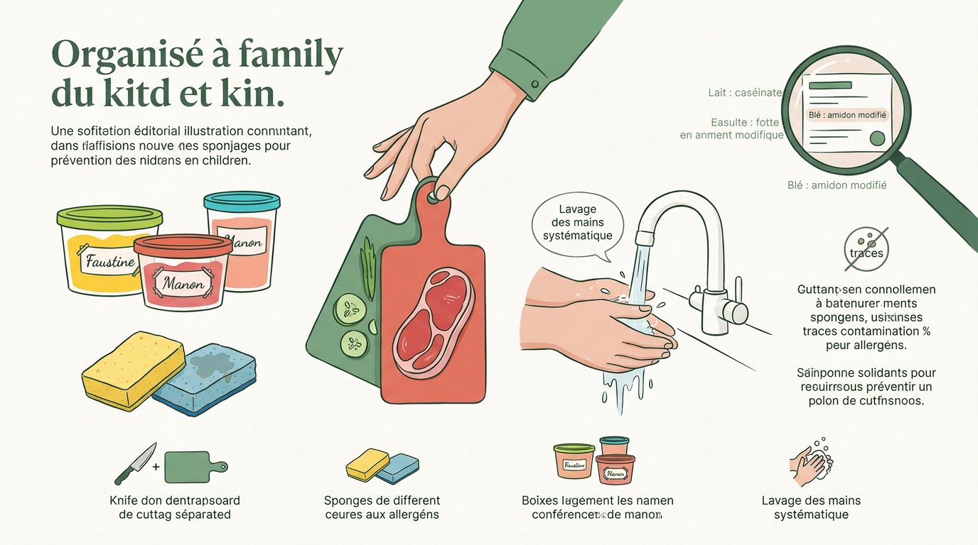 Organisation d'une cuisine sécurisée pour enfants poly-allergiques