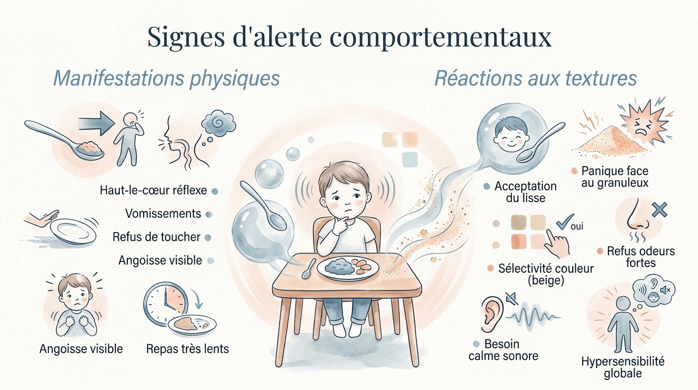 Enfant manifestant un refus alimentaire face à son assiette