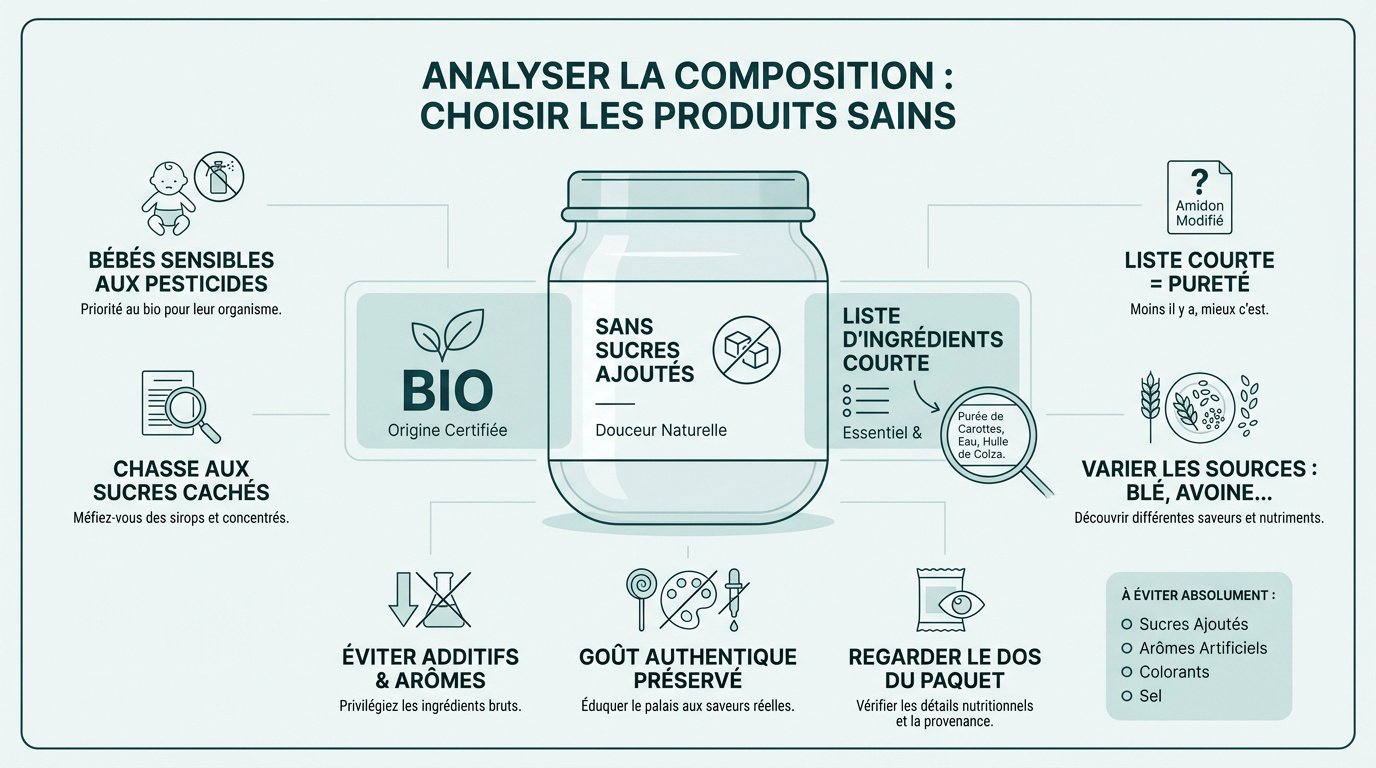 Analyse de la composition nutritionnelle des céréales pour bébé