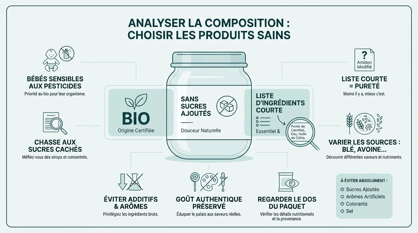 Analyse de la composition nutritionnelle des céréales pour bébé