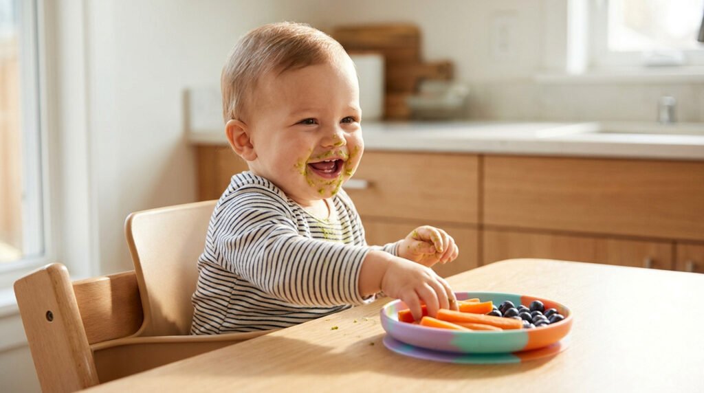 À quel âge bébé mange comme nous | Guide complet 2025