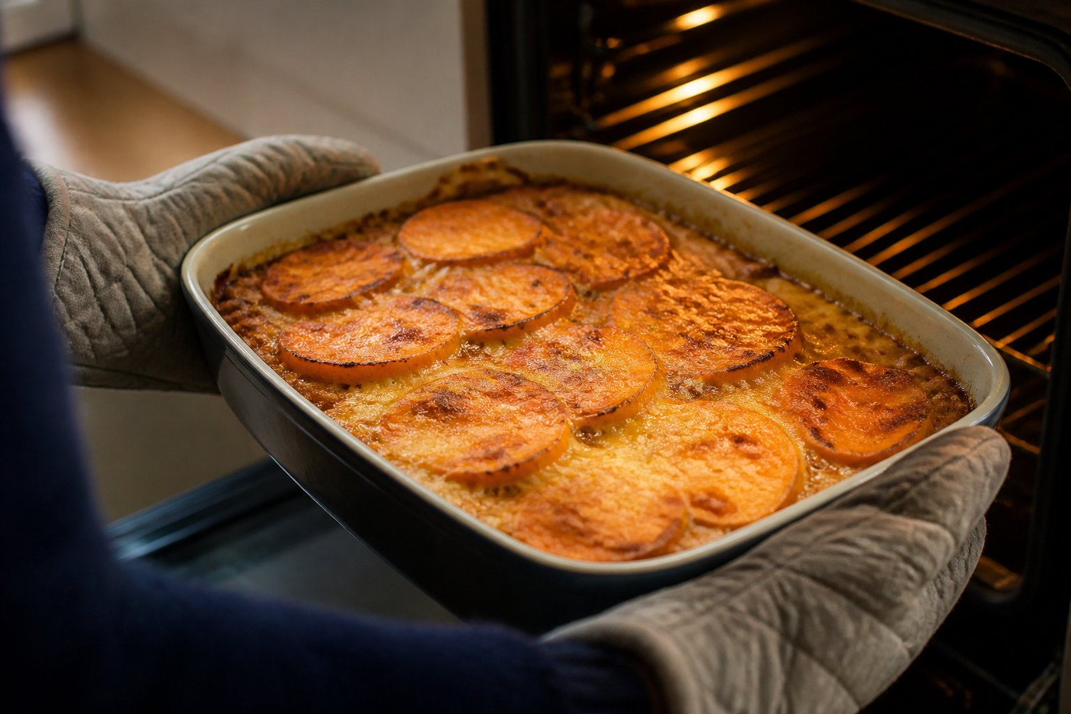 Élaborer un gratin de patate douce à la dinde hachée