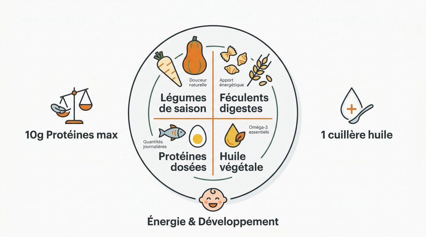 Guide nutritionnel pour l'équilibre alimentaire et le développement du bébé de 9 mois
