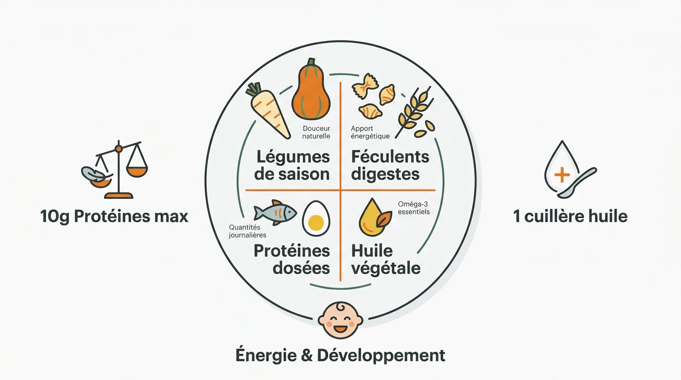 Guide nutritionnel pour l'équilibre alimentaire et le développement du bébé de 9 mois