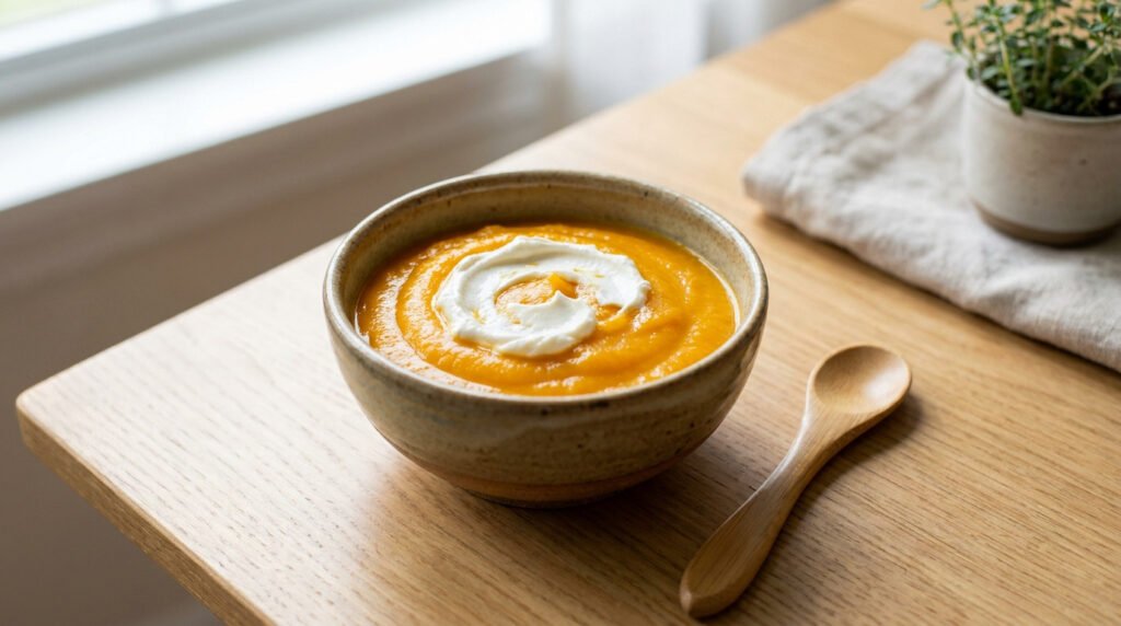 Recette bébé butternut | Guide 2026 et purée au chèvre