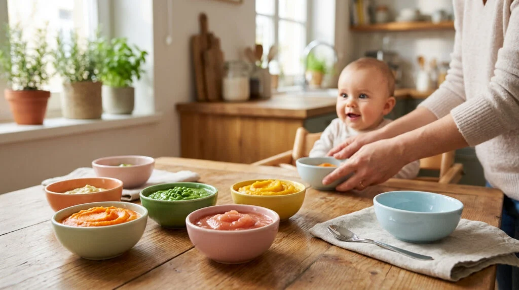 Menu semaine bébé 6 mois | Guide et repas types 2026