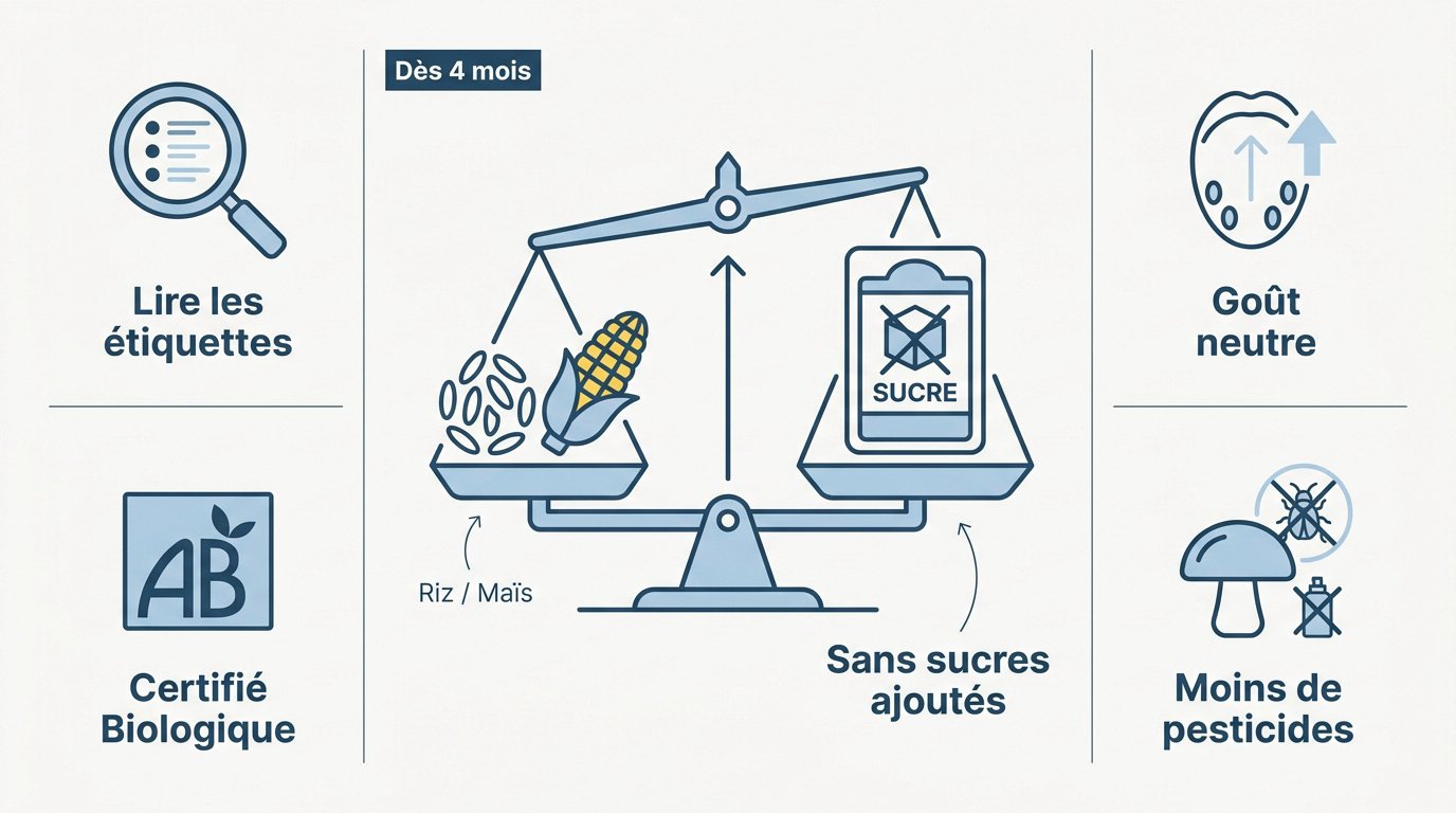 Céréales bébé bio sans sucre dès 4 mois