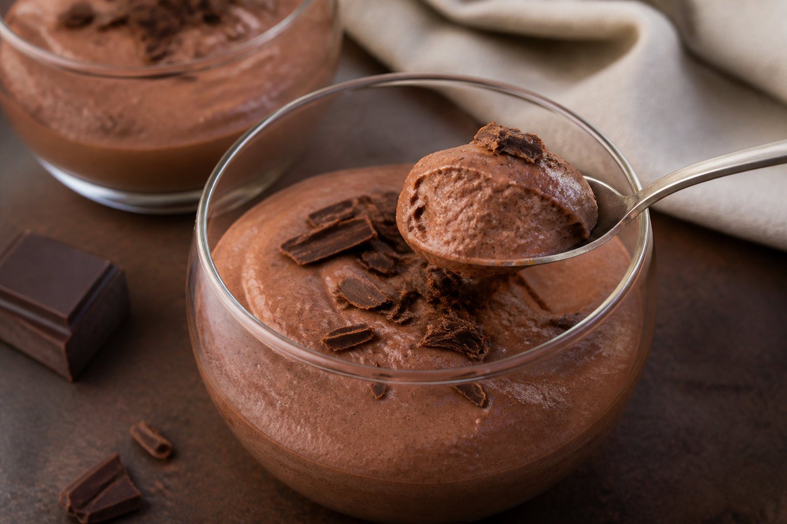 Concocter une mousse au chocolat au tofu soyeux