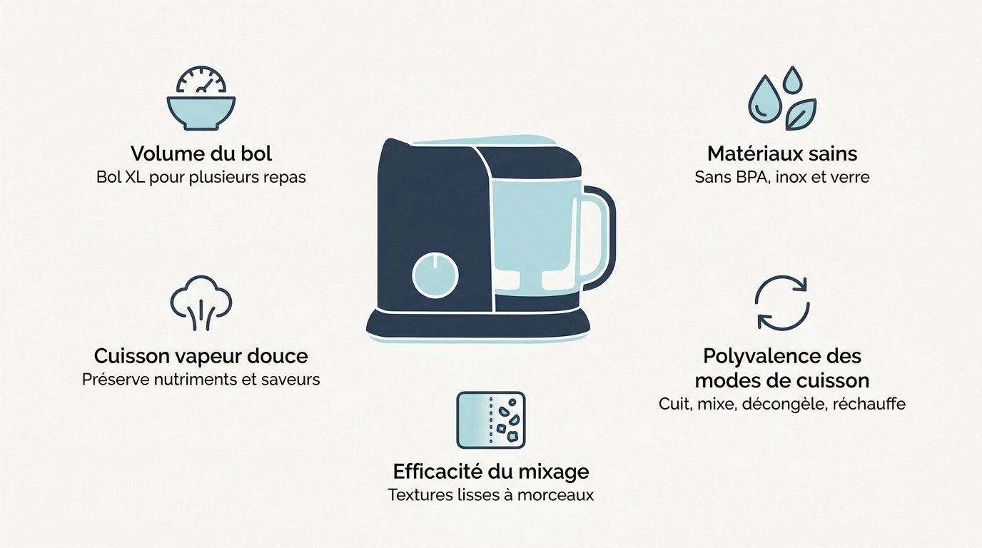 Critères essentiels pour choisir un mixeur bébé performant et sain