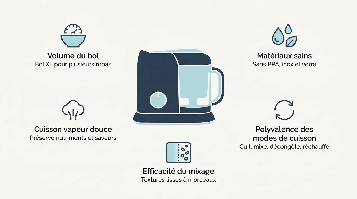 Critères essentiels pour choisir un mixeur bébé performant et sain