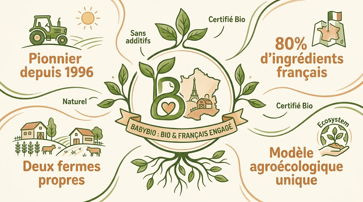 Engagement bio et origine française des produits Babybio