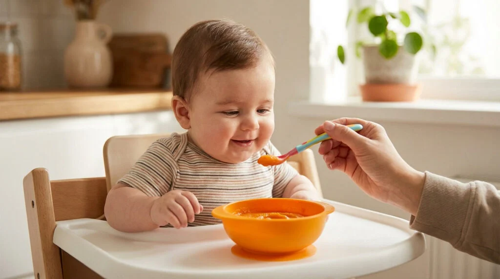 Repas bébé 6 mois | Guide et menus pour diversifier - 2026
