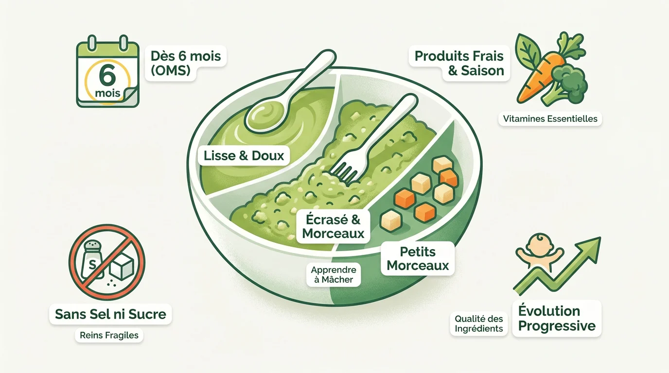 diversification alimentaire du bebe guide visuel 1 Guide visuel des étapes de la diversification alimentaire