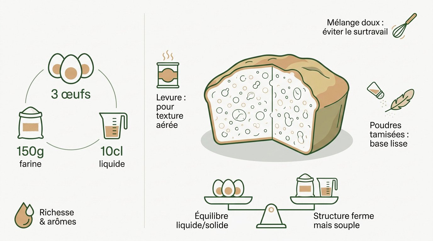 Infographie sur les secrets du cake salé