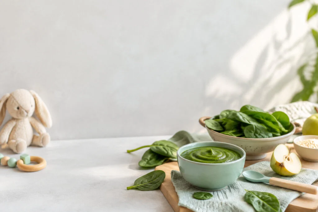 Recette d’épinards pour bébé dès 4 mois, facile à préparer