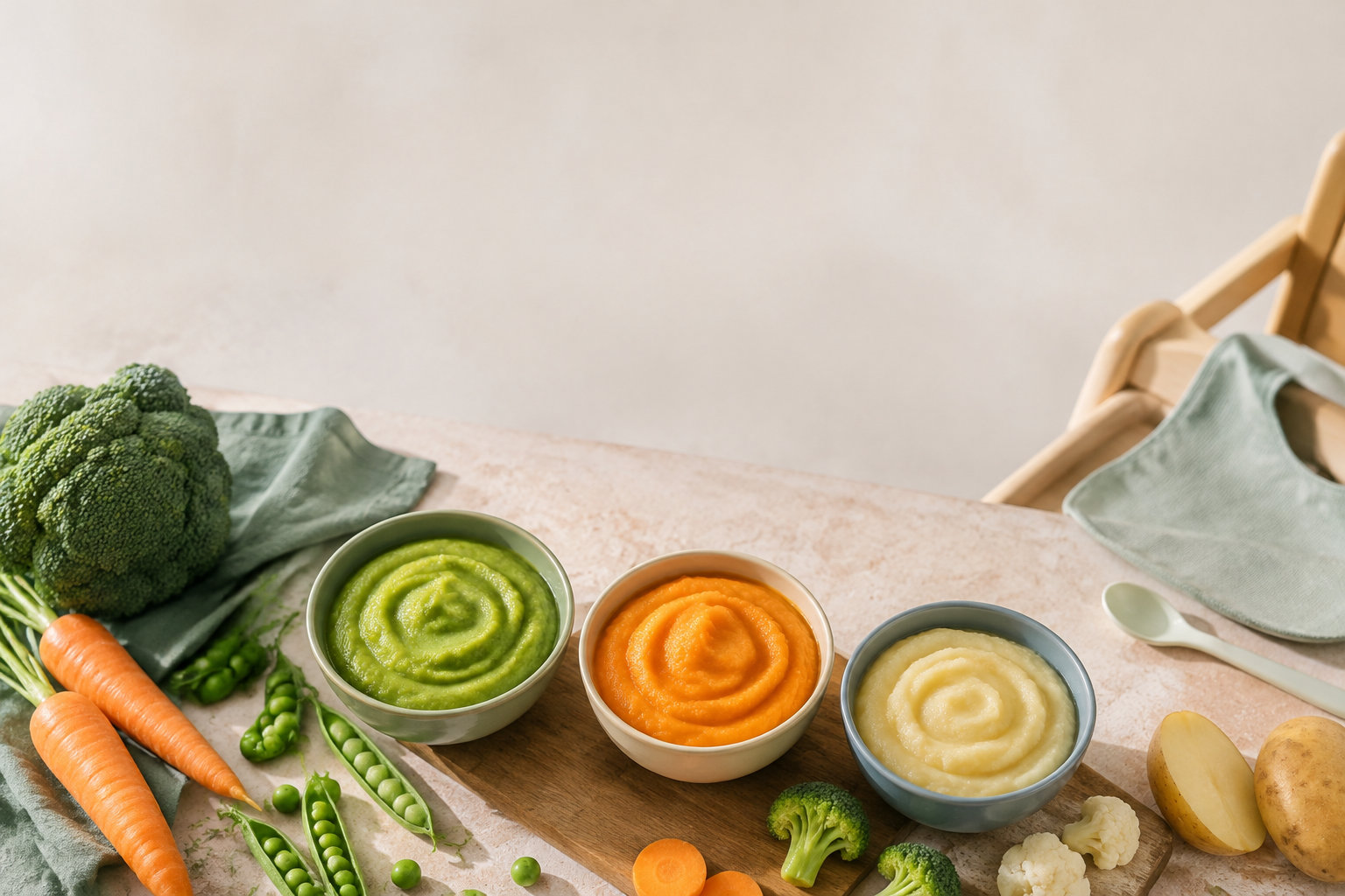 Recettes de purée pour bébé, simples et faciles à mixer